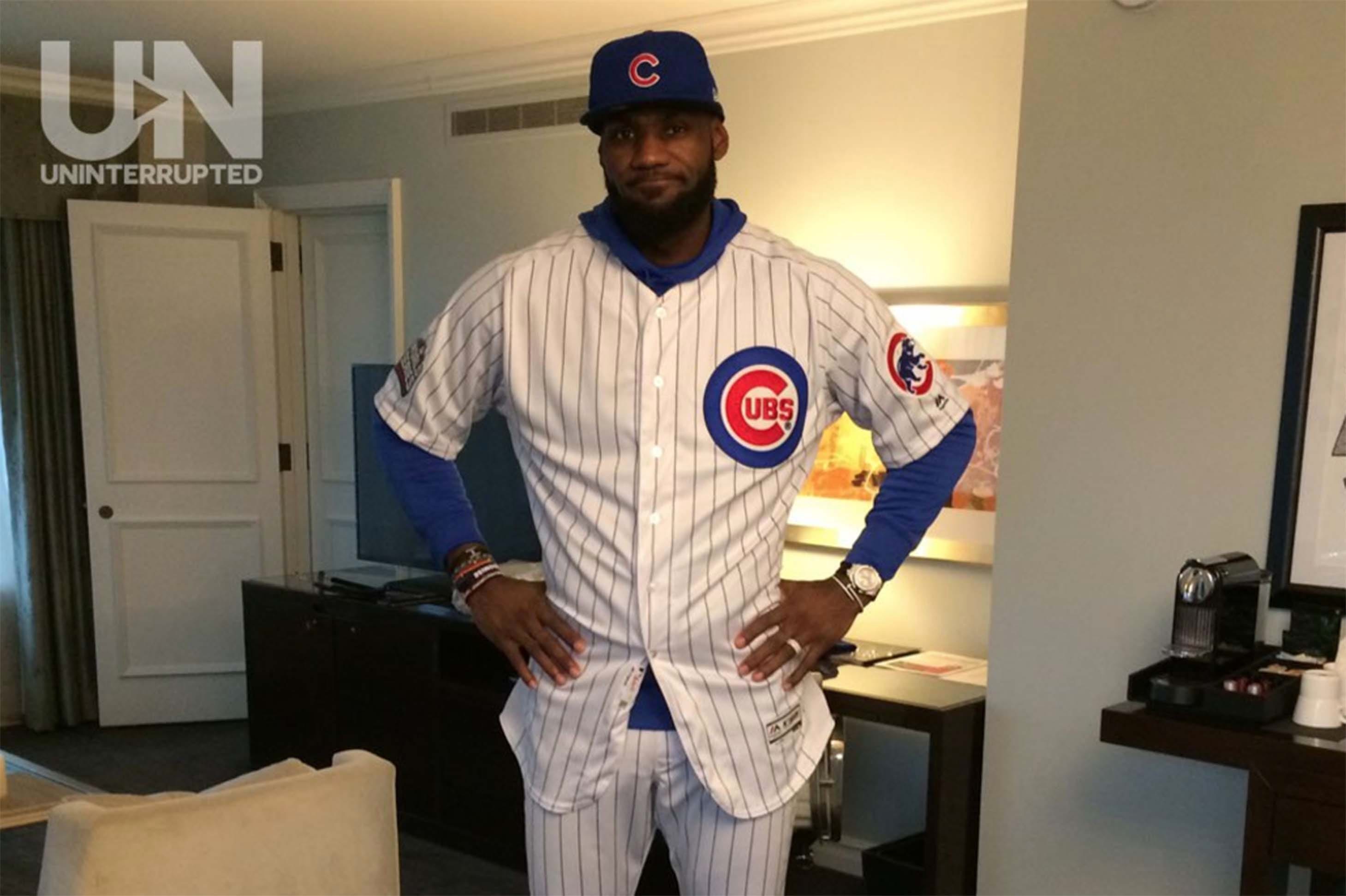 lebron in cubs jersey